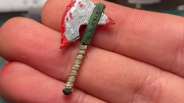 How to make a miniature axe