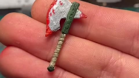 How to make a miniature axe