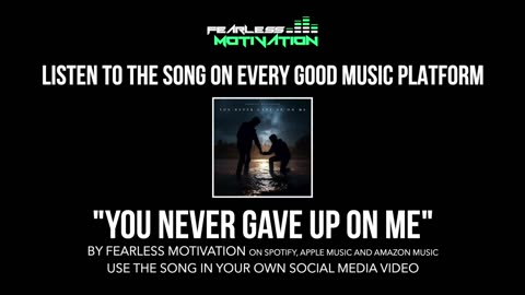 This song makes me think about ALL THE PEOPLE who NEVER GAVE UP on me