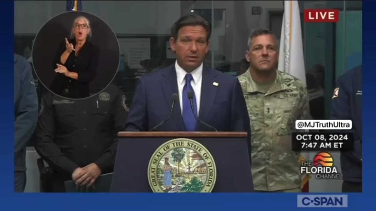 Governor Ron DeSantis gives update on Hurricane Milton