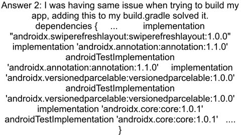 Cannot find a version of 39androidxannotationannotation39 that satisfies the version constraints Er