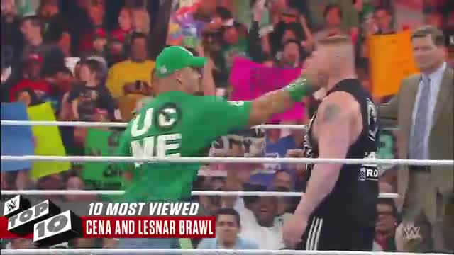 Most watched top video wwe