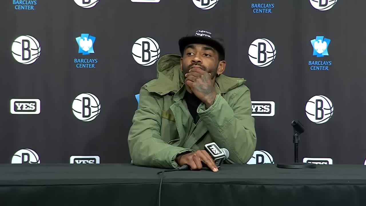 Kyrie Irving Talks RETURN, Postgame Interview