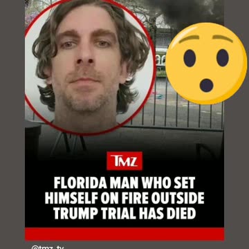 Rip to the burning man 🔥 on set himself on fired on trump fake trial 7/26/24