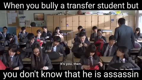 when you bully a transfer student