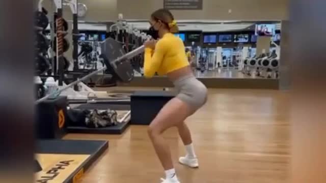 Fitness girl butt workout 🍑 #Shorts