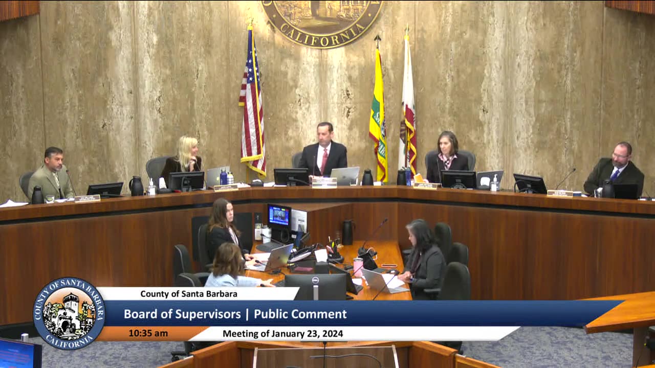 Das Williams questioning Board of Supervisors responsibility for elections 23 Jan 2024