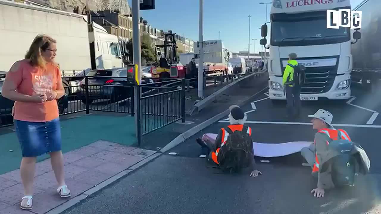 Britain protestors have blocked access to the Port of Dover ferry terminal
