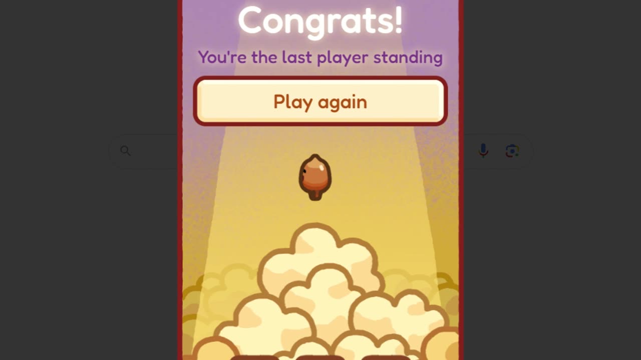Google Game: Celebrated Popcorn and How to play the funny game