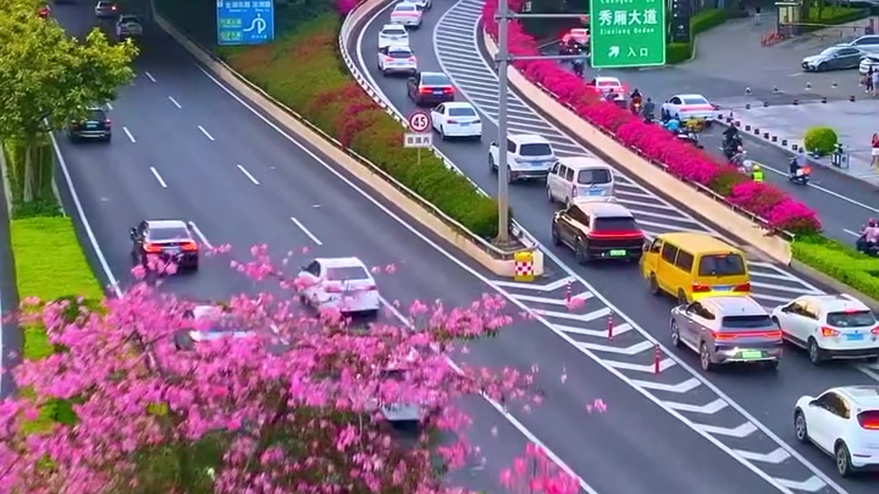 Most China Road in Nice Car