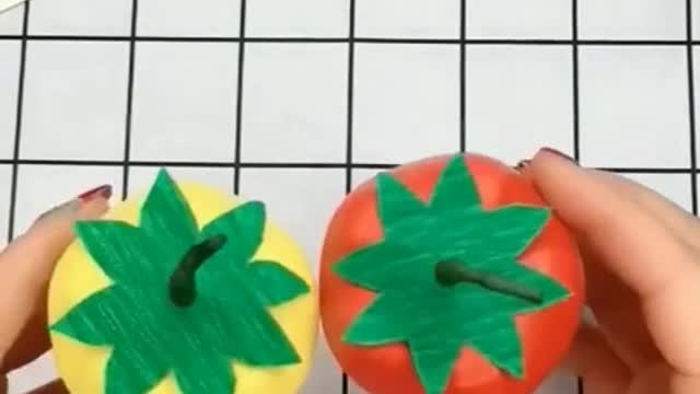 a woman makes peppers from used bottles for home decoration