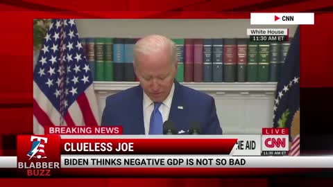 Biden Thinks Negative GDP Is Not So Bad