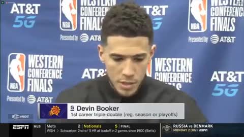 ESPN reacts to Devin Booker 40 Pts Triple-Double dominates lead Suns beat Clippers 120-114 in Game 1