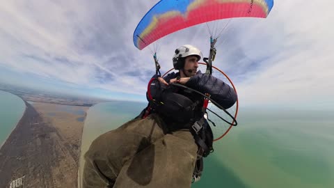 Paramotor into Solar Eclipse 2024 - A Total Eclipse in the Air