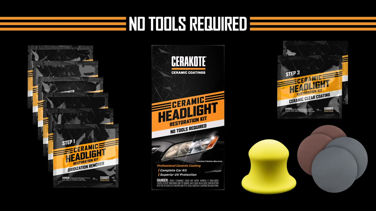 CERAKOTE® Ceramic Headlight Restoration Kit