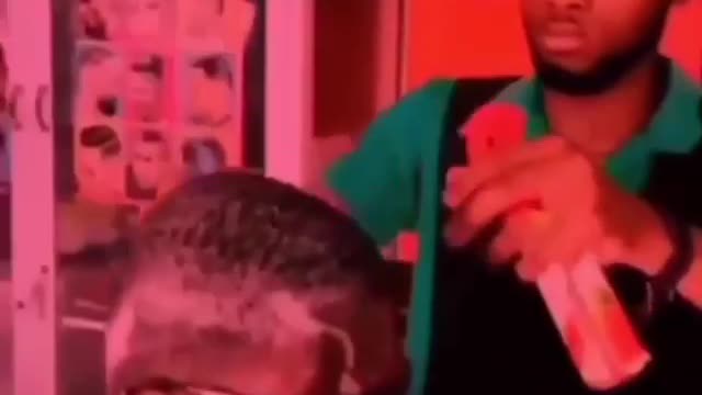 Most funny fights 😂 in barber store.