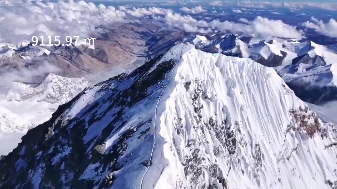 Operating a drone from the summit of Mount Everest