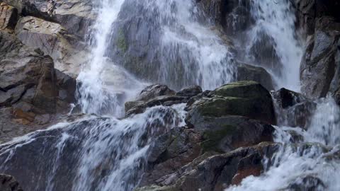 water flowing in the beautiful