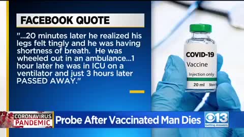 Mysterious vaccine death?