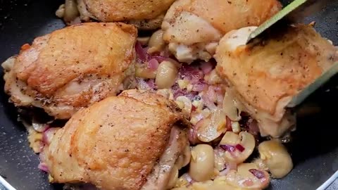 Mushrooms chicken recipe