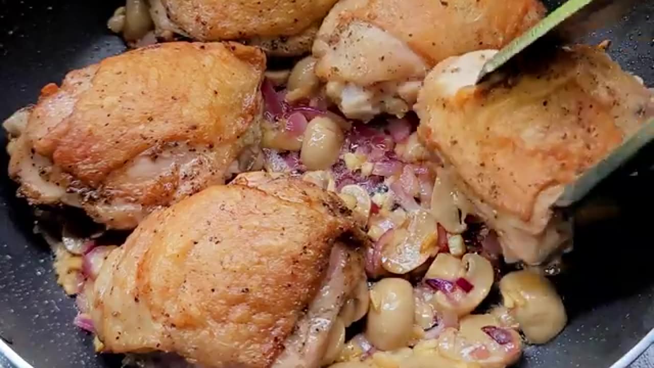 Mushrooms chicken recipe