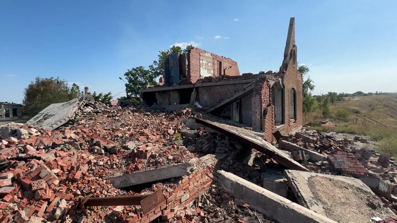 Ukraine - landscapes of apocalypse, the result of a clown as president.