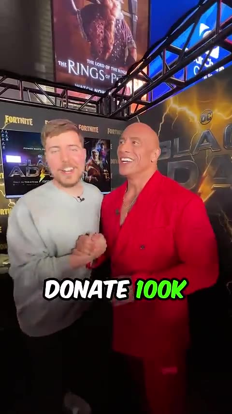THE ROCK VS MR.BEAST FOR $100,000