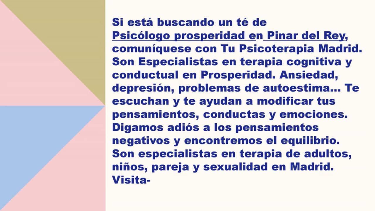 El mejor Psicólogo prosperidad en Pinar del Rey