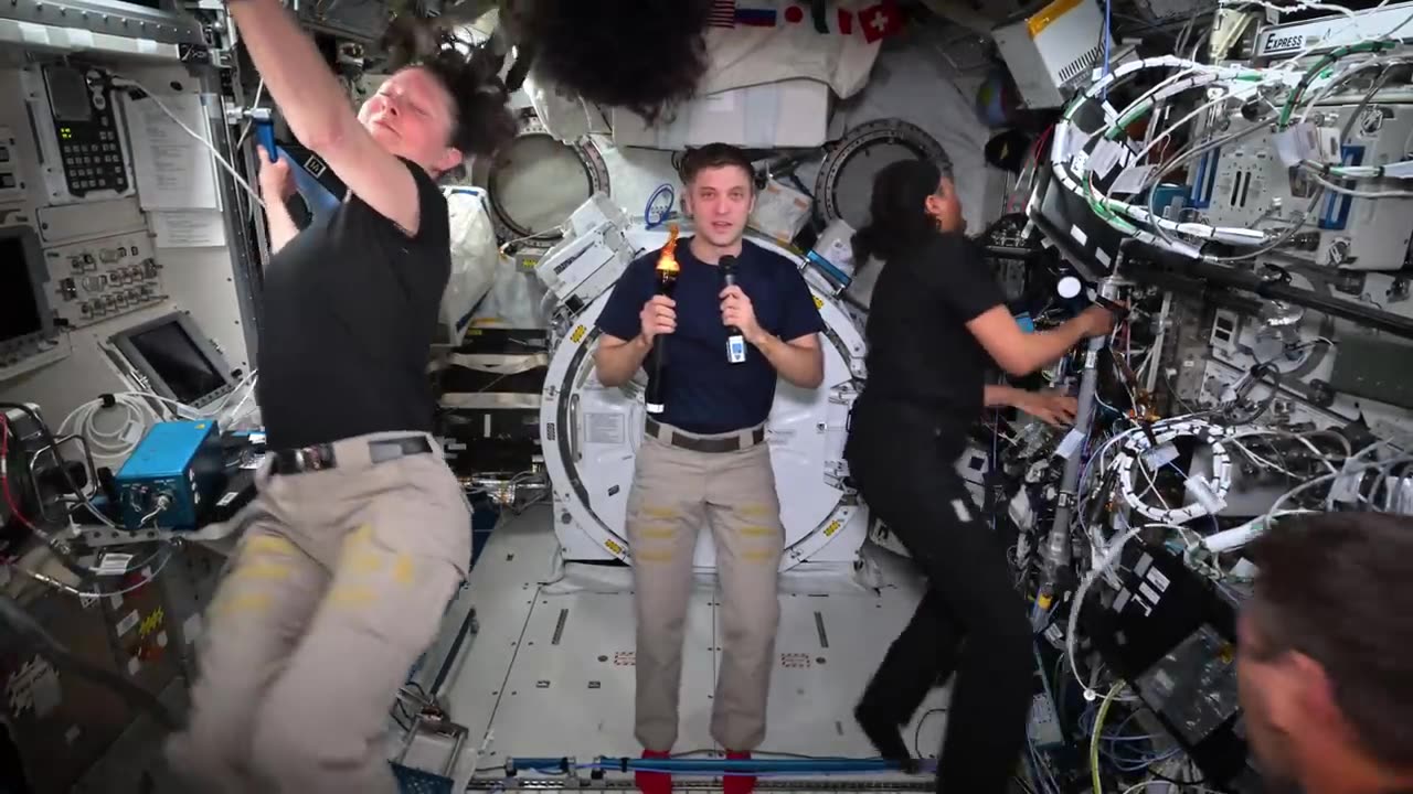 Olympics on the International Space Station