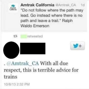Amtrak Boldly Going Where the Tracks Don't Go #shorts #memes #funny #twitter #train