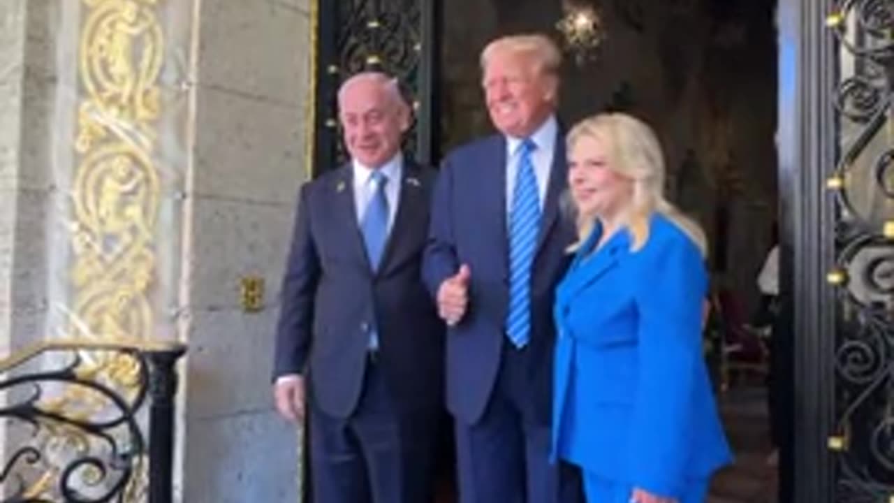 President Donald J. Trump and Prime Minister Benjamin Netanyahu at Mar-a-Lago