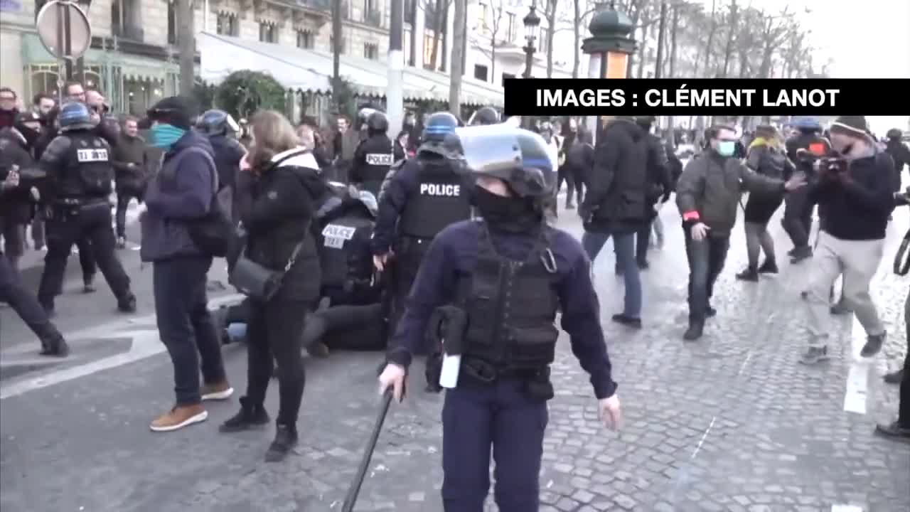 Police attacks Freedom Convoy in France