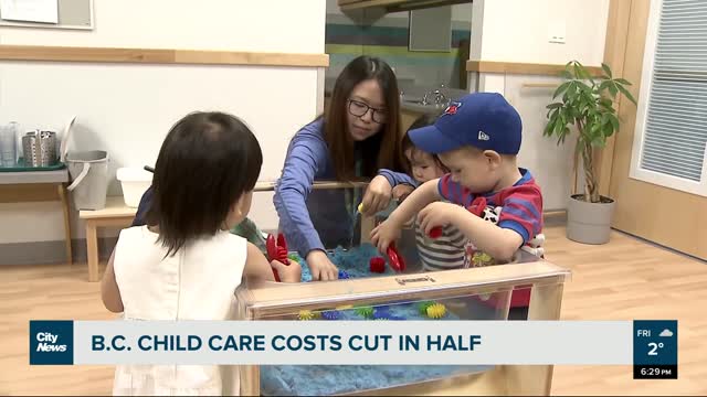 B.C. families seeing lower childcare fees