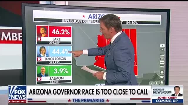 Kari Lake leads the Arizona governor race