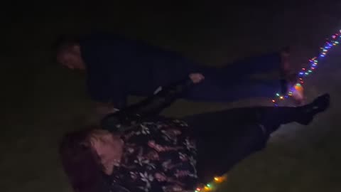 Wedding Guests Take a Tumble