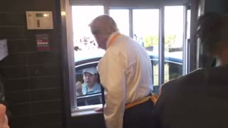 Trump Works The Drive-Thru At Pennsylvania McDonald's