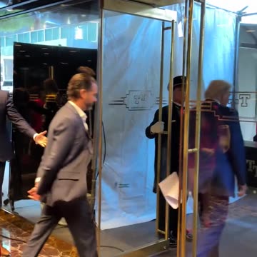 President Donald J. Trump on his way to MADISON SQUARE GARDEN.