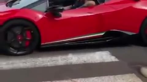 Conor McGregor cruising in a Lamborghini 😚