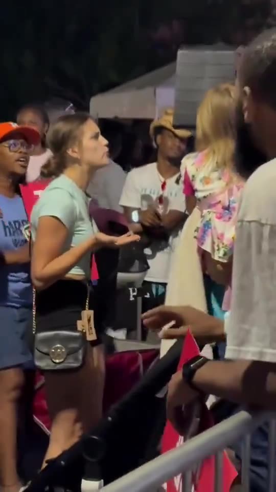 Unhinged Kamala Harris Supporter screams at toddler in a stroller