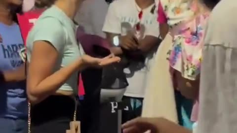 Unhinged Kamala Harris Supporter screams at toddler in a stroller