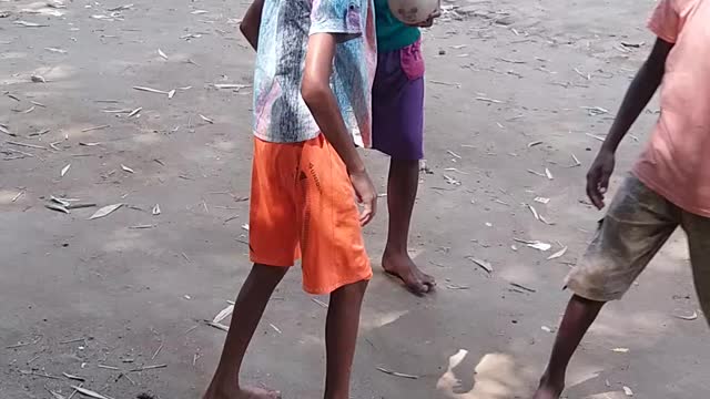 Football play by children