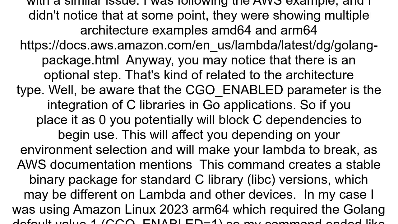 Lambda custom al2 runtime with golang timing out init phase