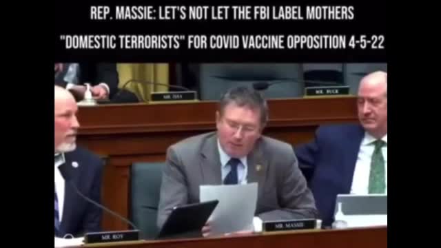 Rep. Massie: Lets not label Mothers Domestic Terrorists