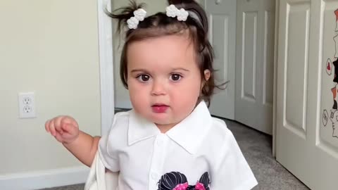 Quick sweet entry of lil baby girl, sweet moments