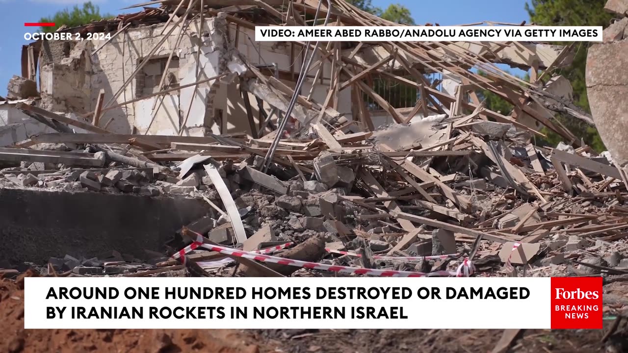 Around One Hundred Homes In Northern Israel Damaged Or Destroyed By Iranian Missiles