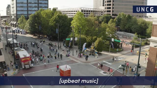 UNCG brings blue & gold to downtown Greensboro for NC Folk Fest