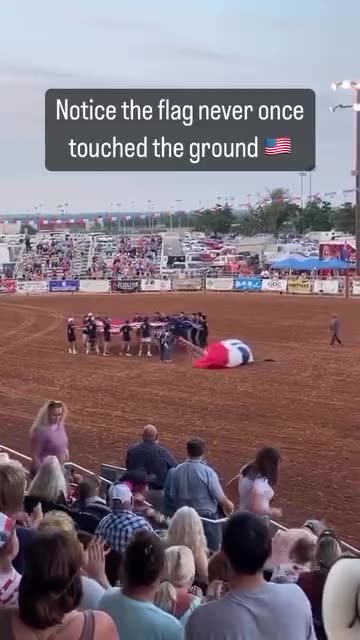 flag never hit the ground