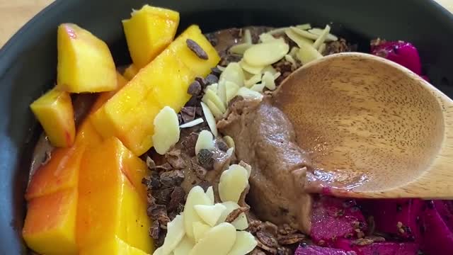 Fruity Bowl with Chocolate Mix