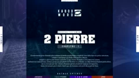 2 Pierre Le Nouveau Testament La Sainte Bible, audio VF