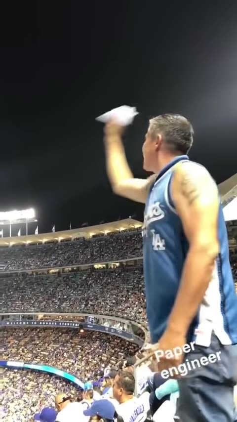 The greatest paper plane in sports history! #shorts (via crazywill02 TikTok)